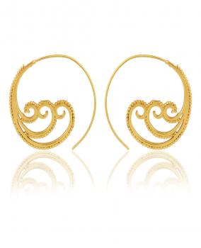 Handmade Nickel Free Gold Plated High Fashion Designer Ethnic Earring